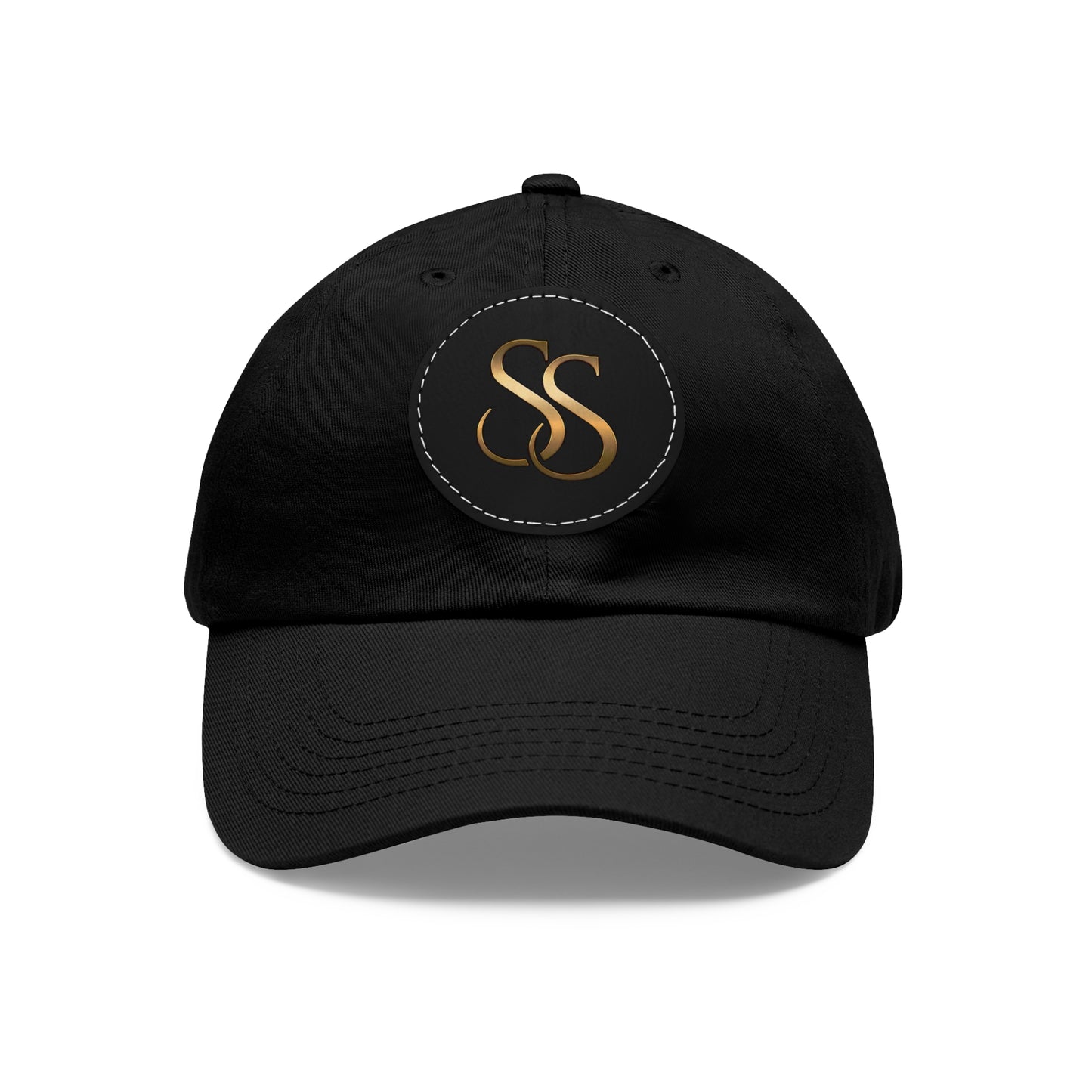 Super SezZy Stylish Minimalist Hat with Round Leather Patch
