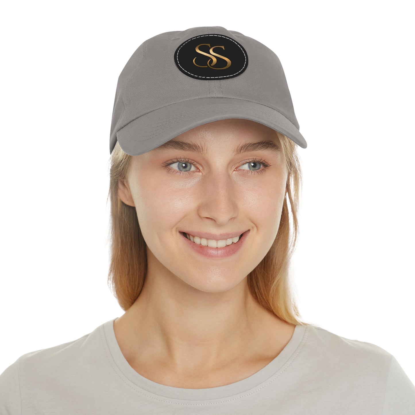 Super SezZy Stylish Minimalist Hat with Round Leather Patch