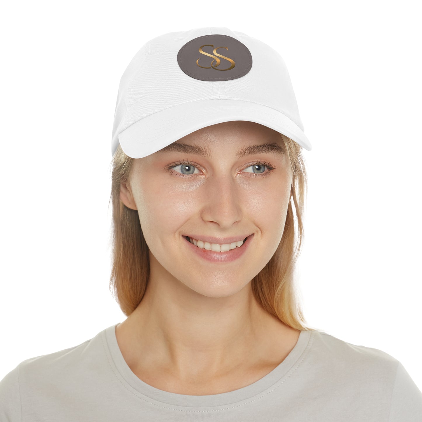 Super SezZy Stylish Minimalist Hat with Round Leather Patch