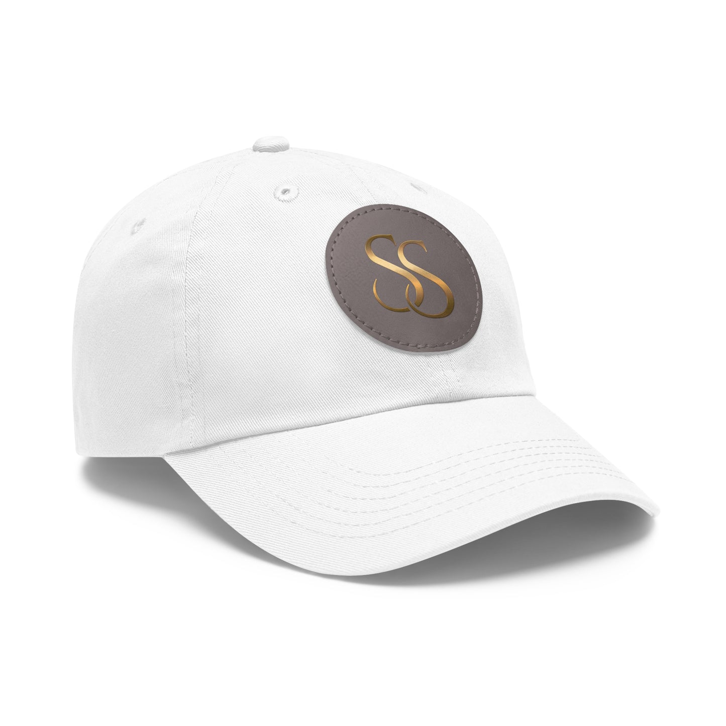 Super SezZy Stylish Minimalist Hat with Round Leather Patch