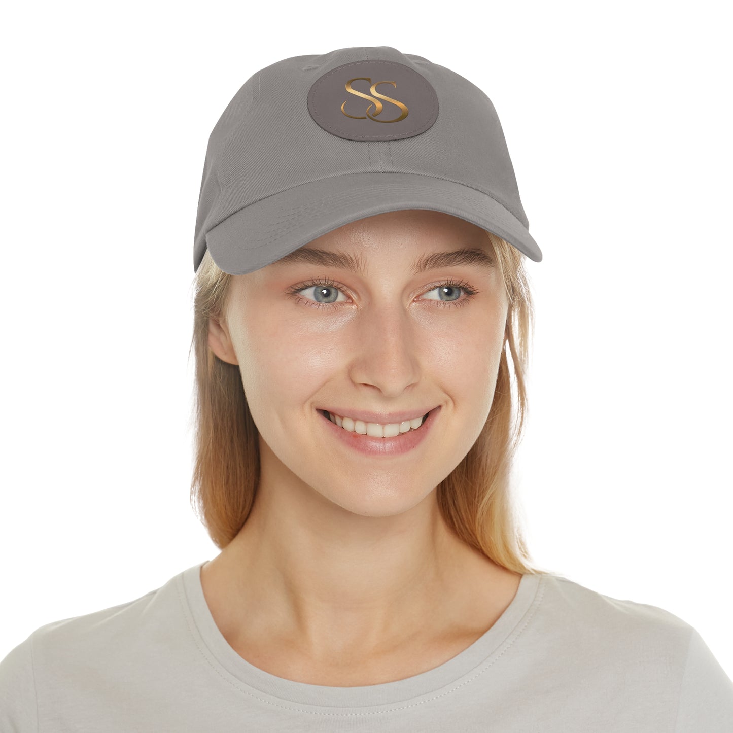 Super SezZy Stylish Minimalist Hat with Round Leather Patch