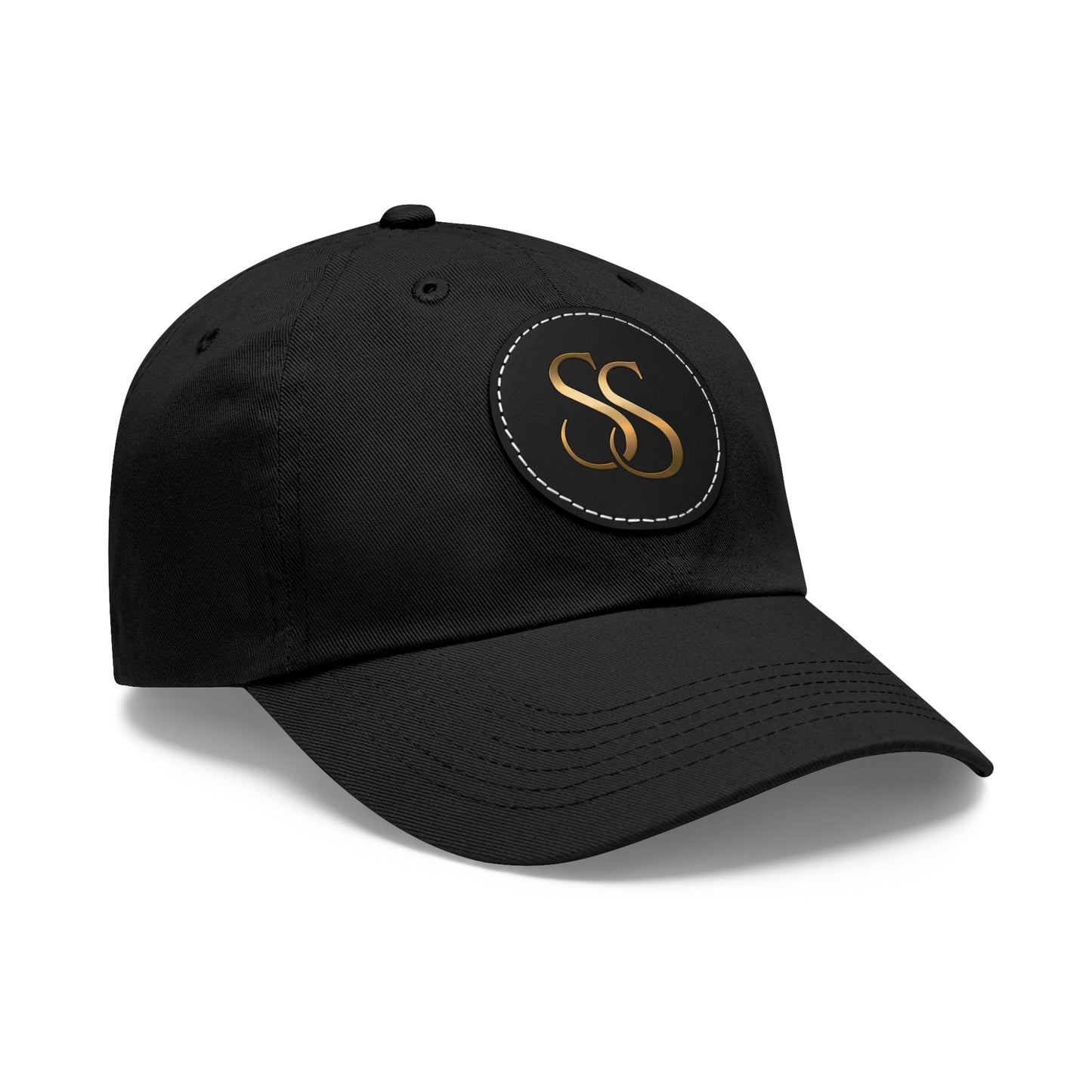 Super SezZy Stylish Minimalist Hat with Round Leather Patch