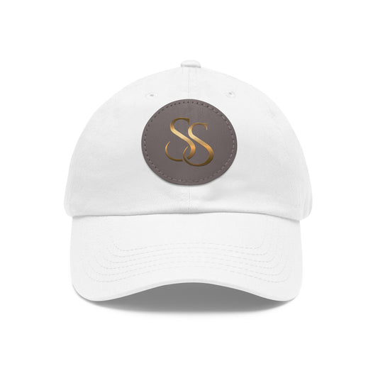 Super SezZy Stylish Minimalist Hat with Round Leather Patch